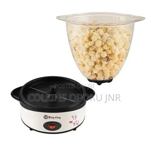 Household Electric Popcon Machine; Oil, Sugar Seasoning Can Be Added