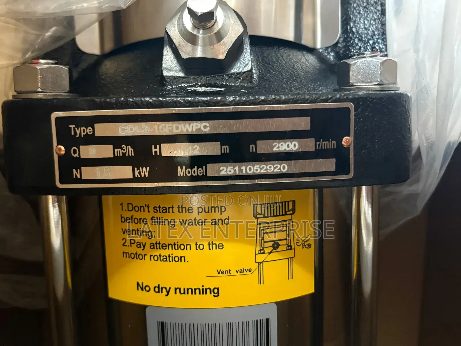 Pressure Pump Single Phase -3hp