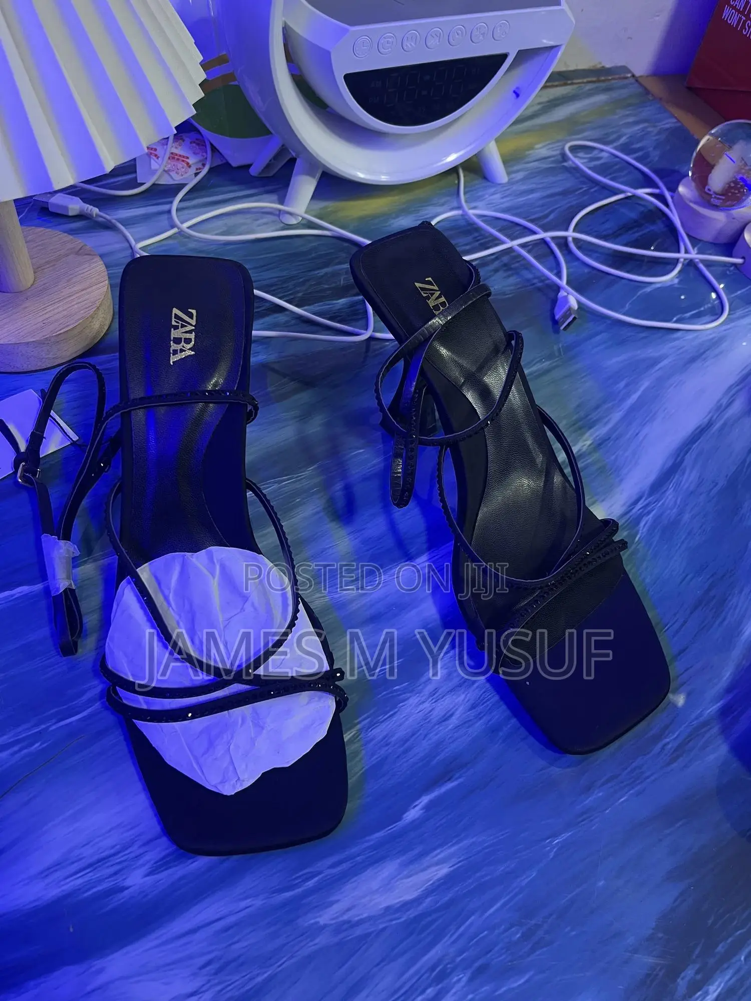 Original Zara Short Heel Sandals