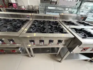 Commercial 4 Burner Gas Stove Cooker