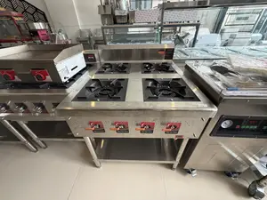 Commercial 4 Burner Gas Stove Cooker