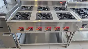 Commercial 6 Burner Gas Stove Cooker