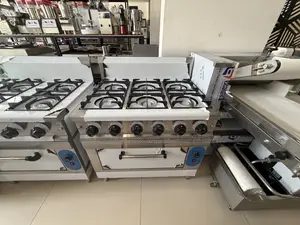 Commercial 6 Burner Gas Stove Cooker With Oven
