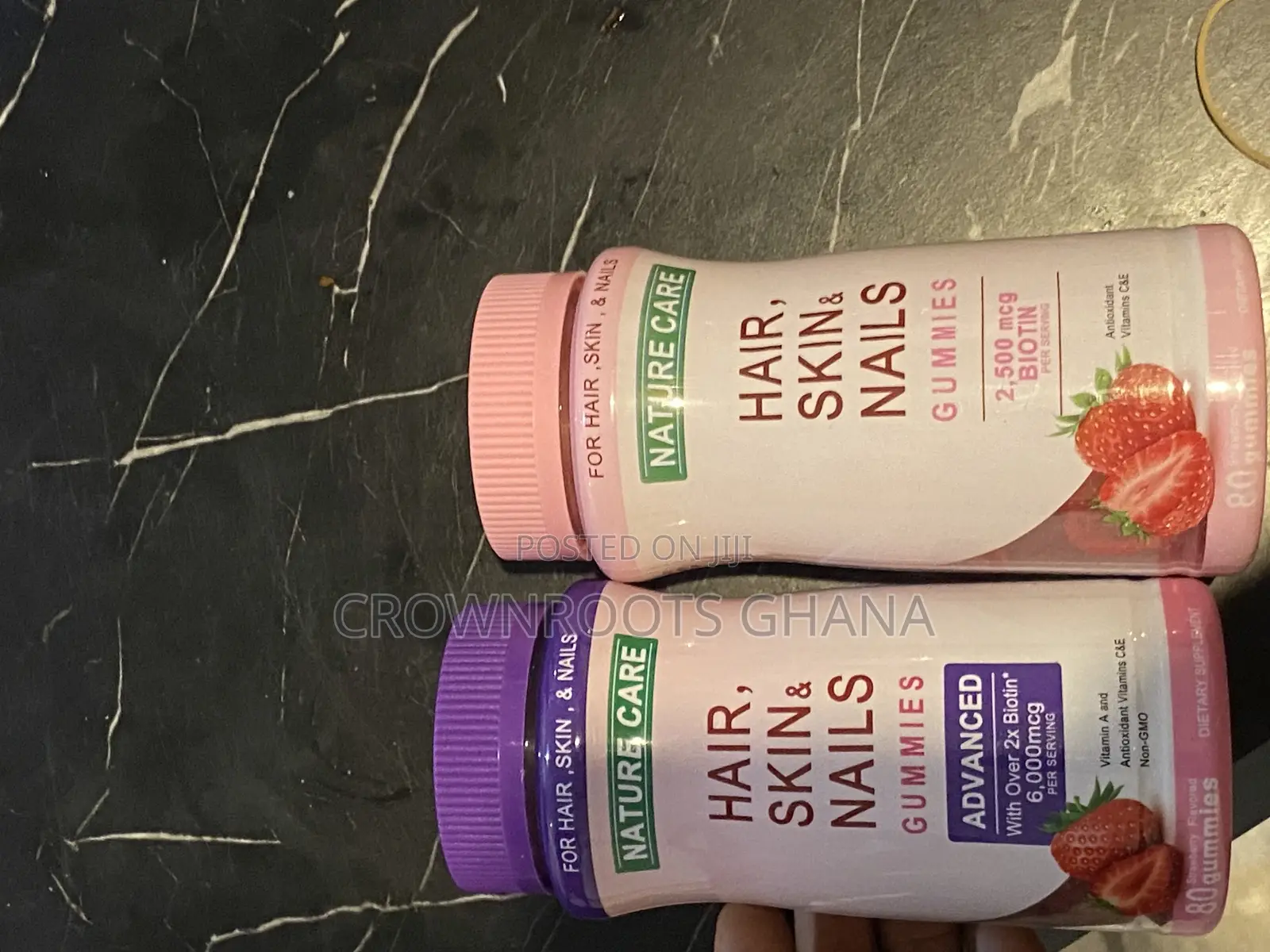 Hair Growth Gummies With Biotin Collagen – Nature Care