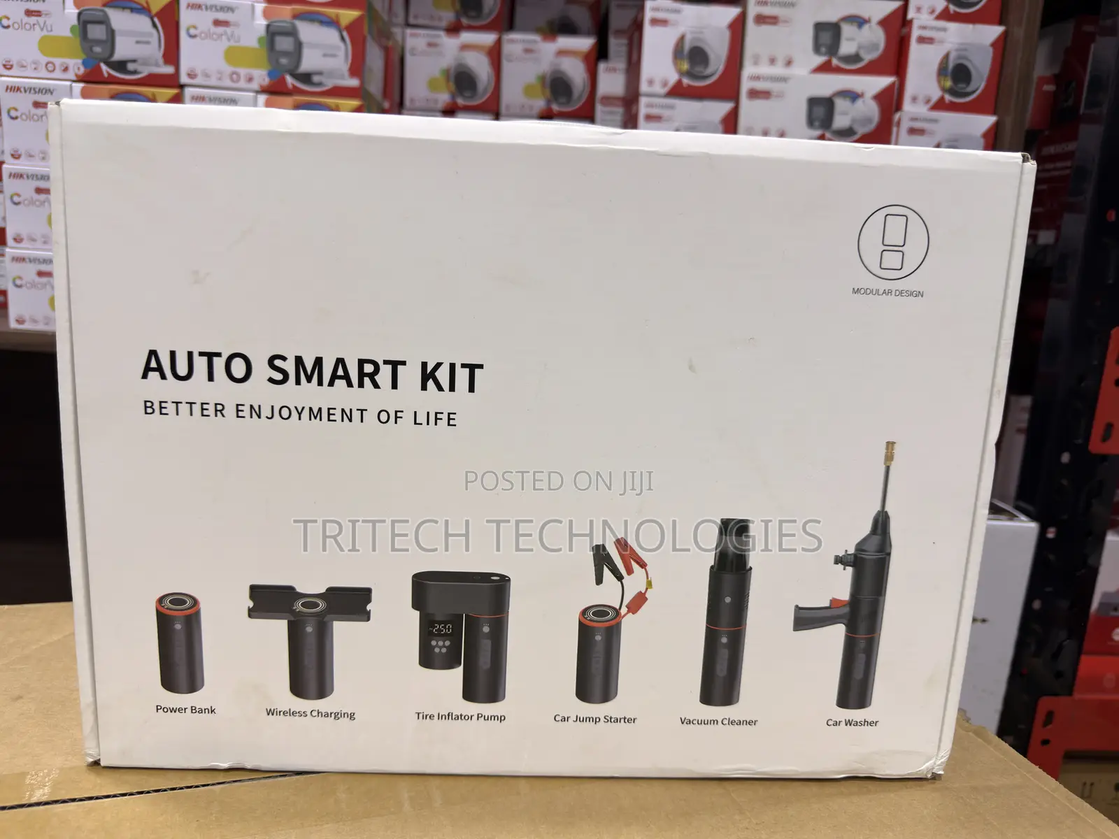 6-in-1 Tesla Jump Starter Kit With 100w Pressure Washer 19000p