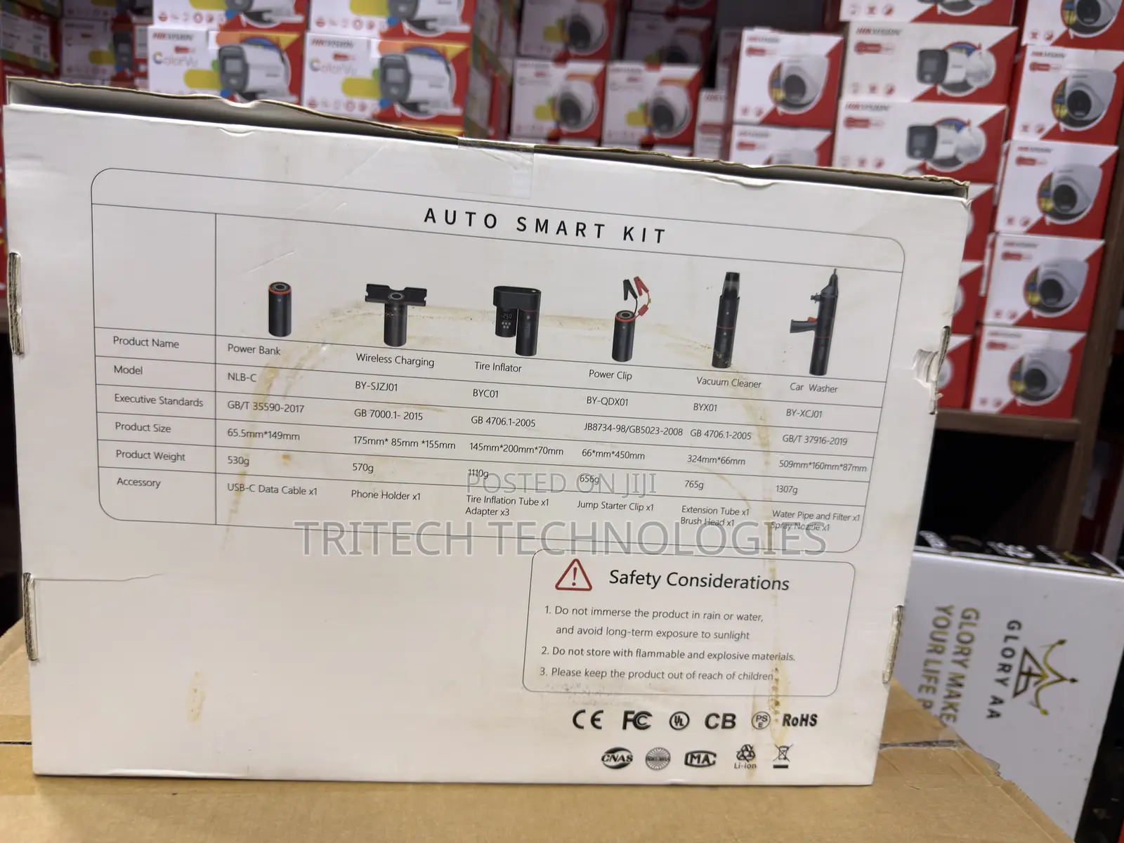 6-in-1 Tesla Jump Starter Kit With 100w Pressure Washer 19000p