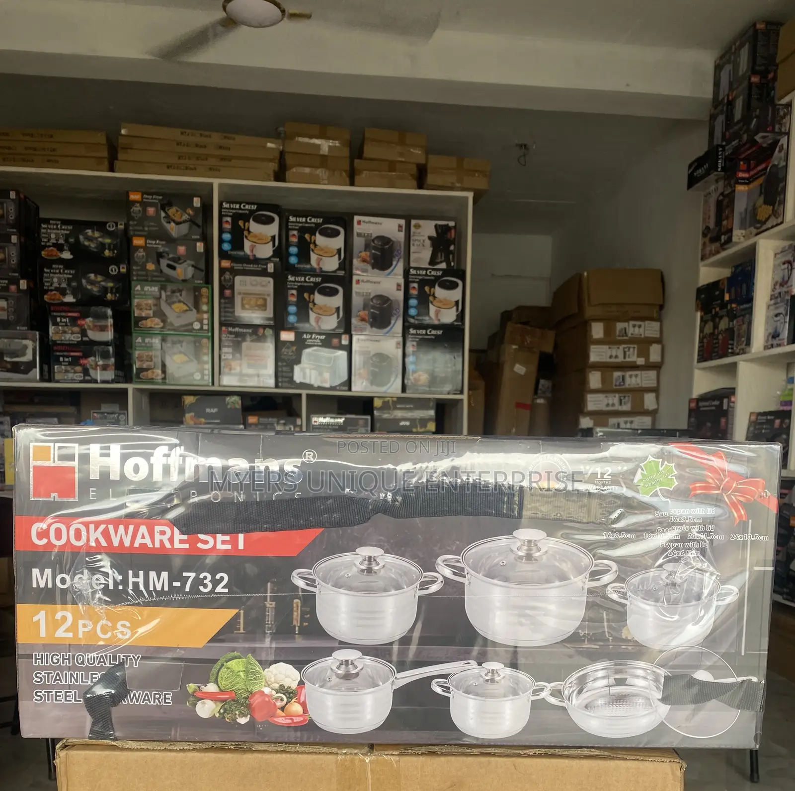 Hoffmans Quickly Heat 12pcs Set Cooking Pot