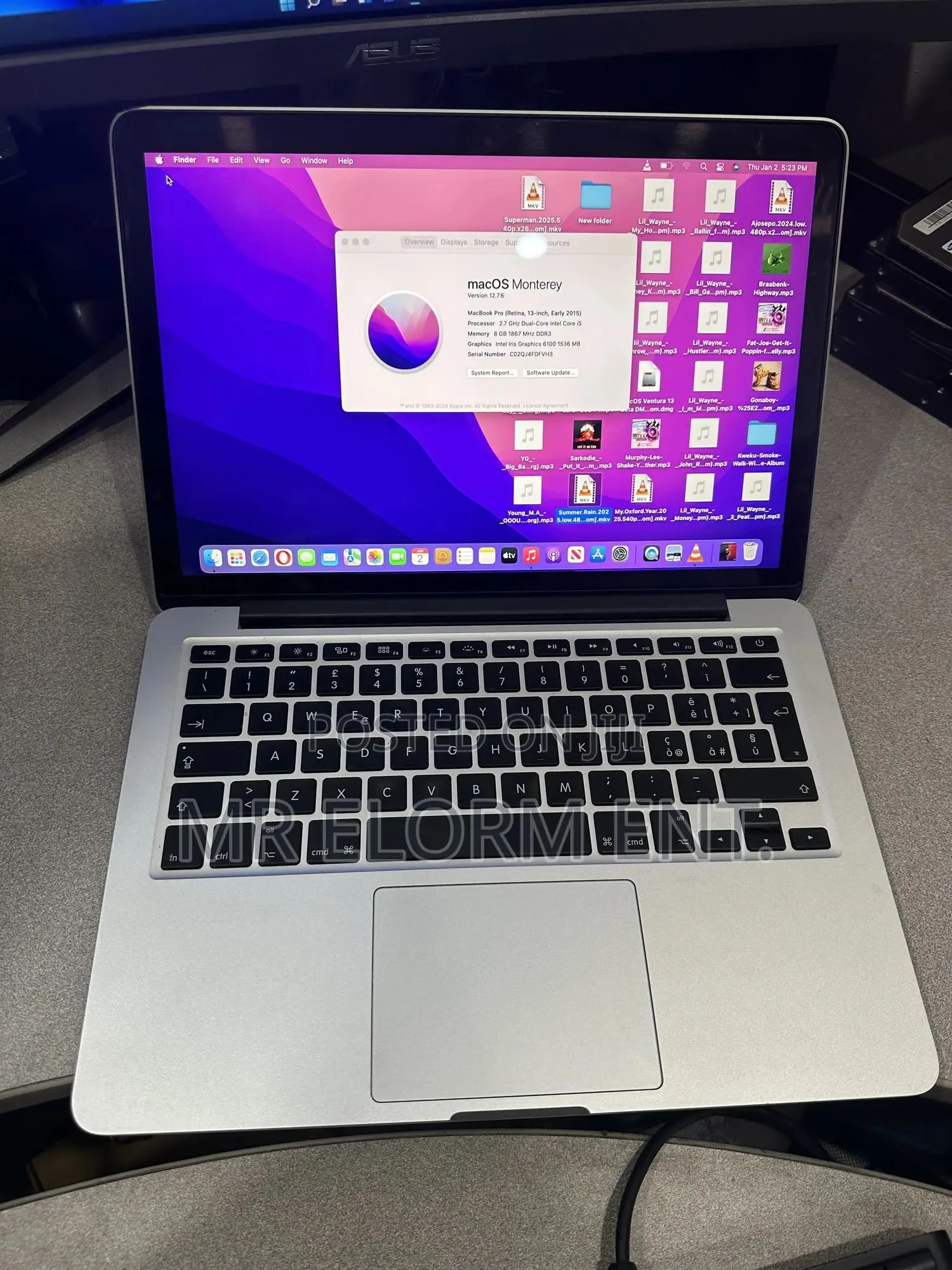 Laptop Apple MacBook Air 8GB Intel Core i5 SSD 256GB