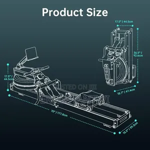 150kg Capacity Folding Rower Machine With Bluetooth From Pasyou, Uk