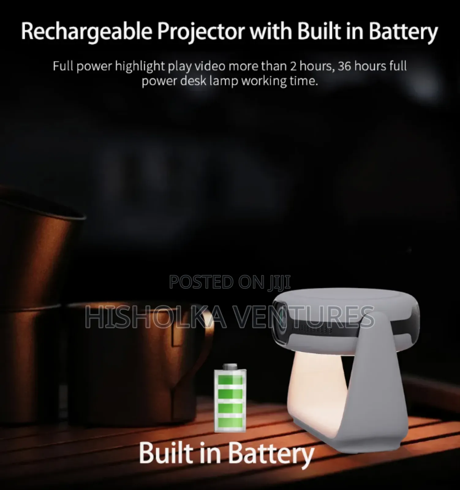 Tripsky Android 11 Rechargeable Smart Projector