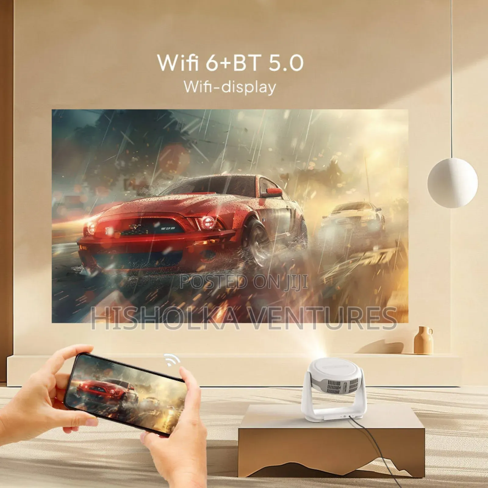 Tripsky Android 11 Rechargeable Smart Projector