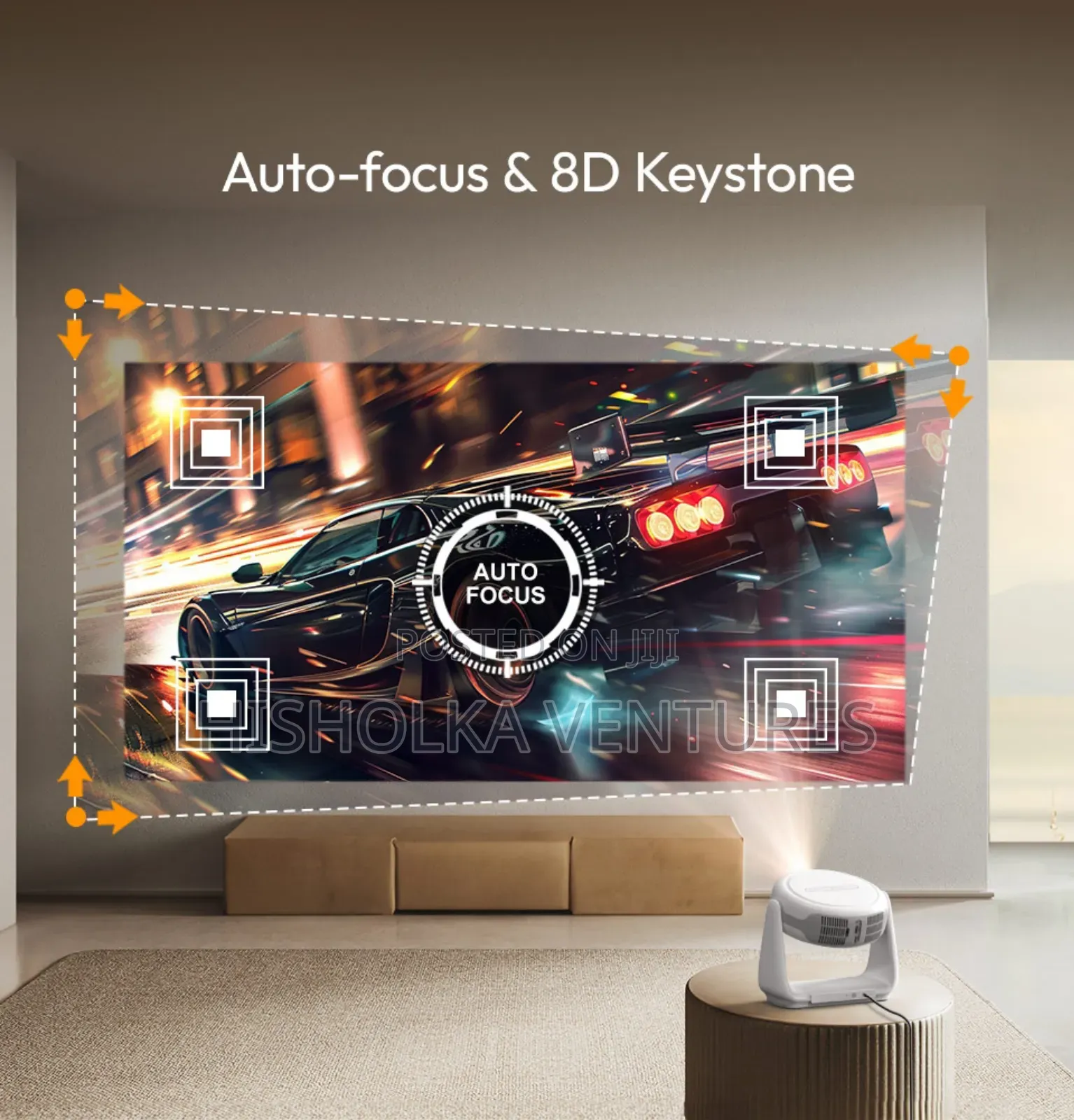 Tripsky Android 11 Rechargeable Smart Projector