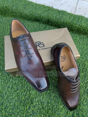 Roberto Guerrini Coffee Brown Leather Shoe