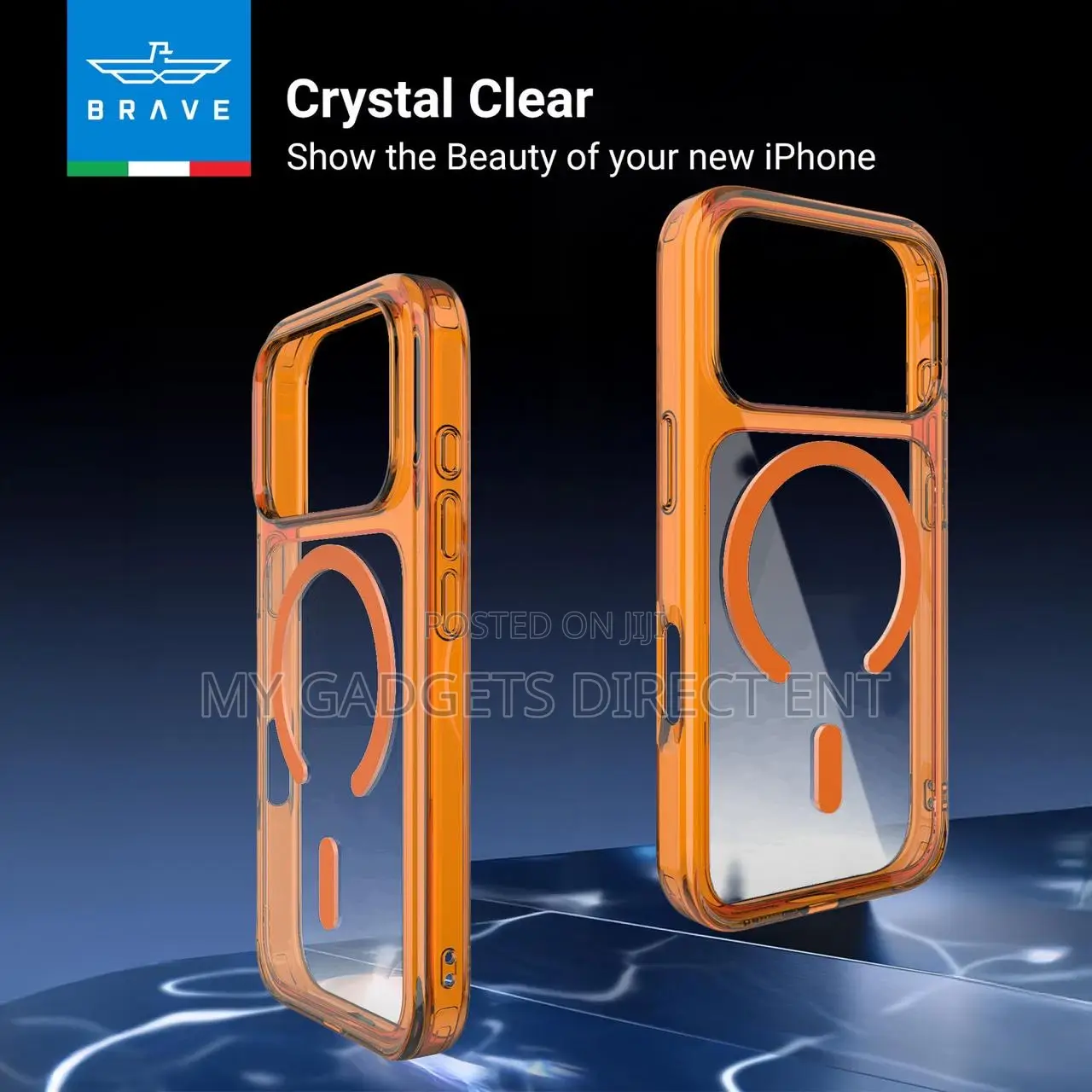 Brave Guard iPhone 17 Pro Max Orange Protective Case-Magsafe