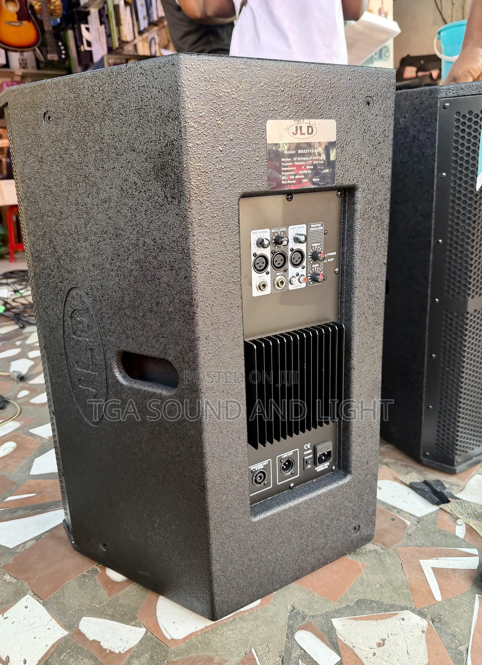 Jld 15” Active Monitor Speakers - Wooden Cabinet