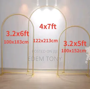 A 6ft Metal Arch Backdrop Stand Designed for Events