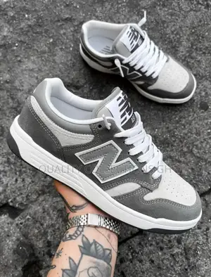 New Balance 480 Ash and White
