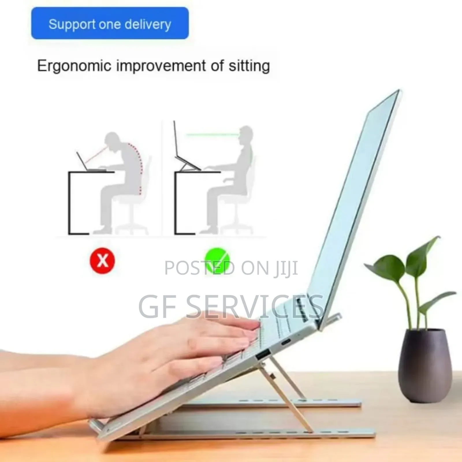 Foldable Adjustable Aluminum Alloy Laptop Stand