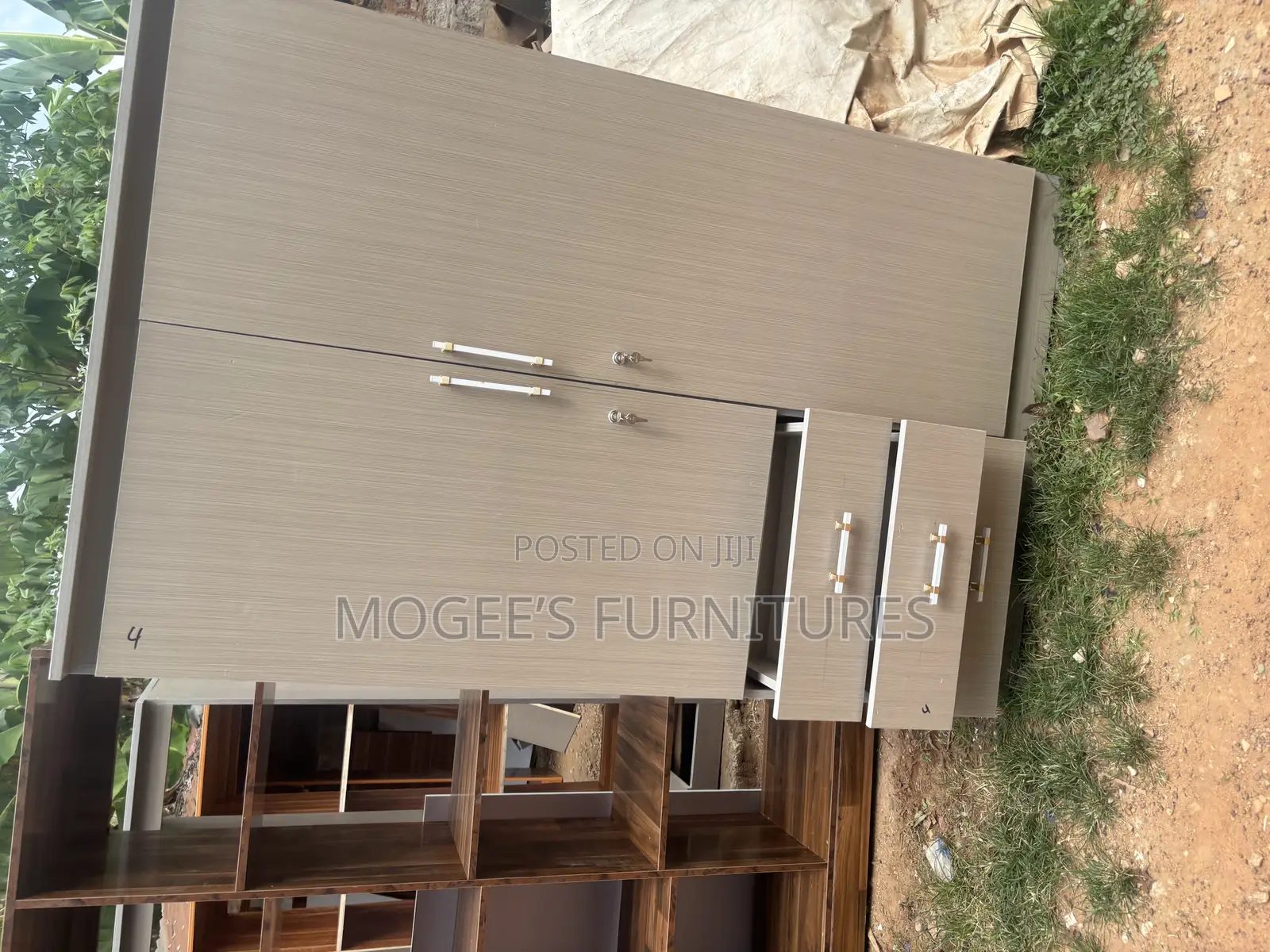 Stylish 2-in-1 Wardrobe - Premium Foreign Wood Laminated