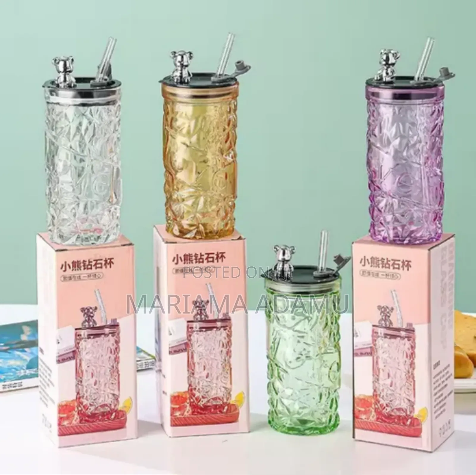 Glass Cups With Covers
