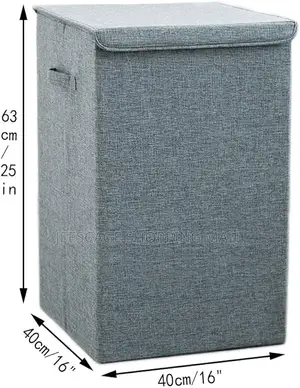 Foldable Luandry Storage Box With Lids, Large Capacity Fabric Clothes