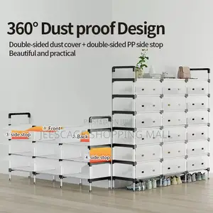 40-50 Pairs of Shoes Dust-Proof Shoe Rack -Organizer