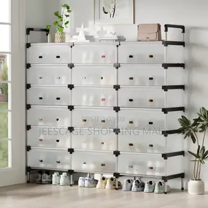 40-50 Pairs of Shoes Dust-Proof Shoe Rack -Organizer