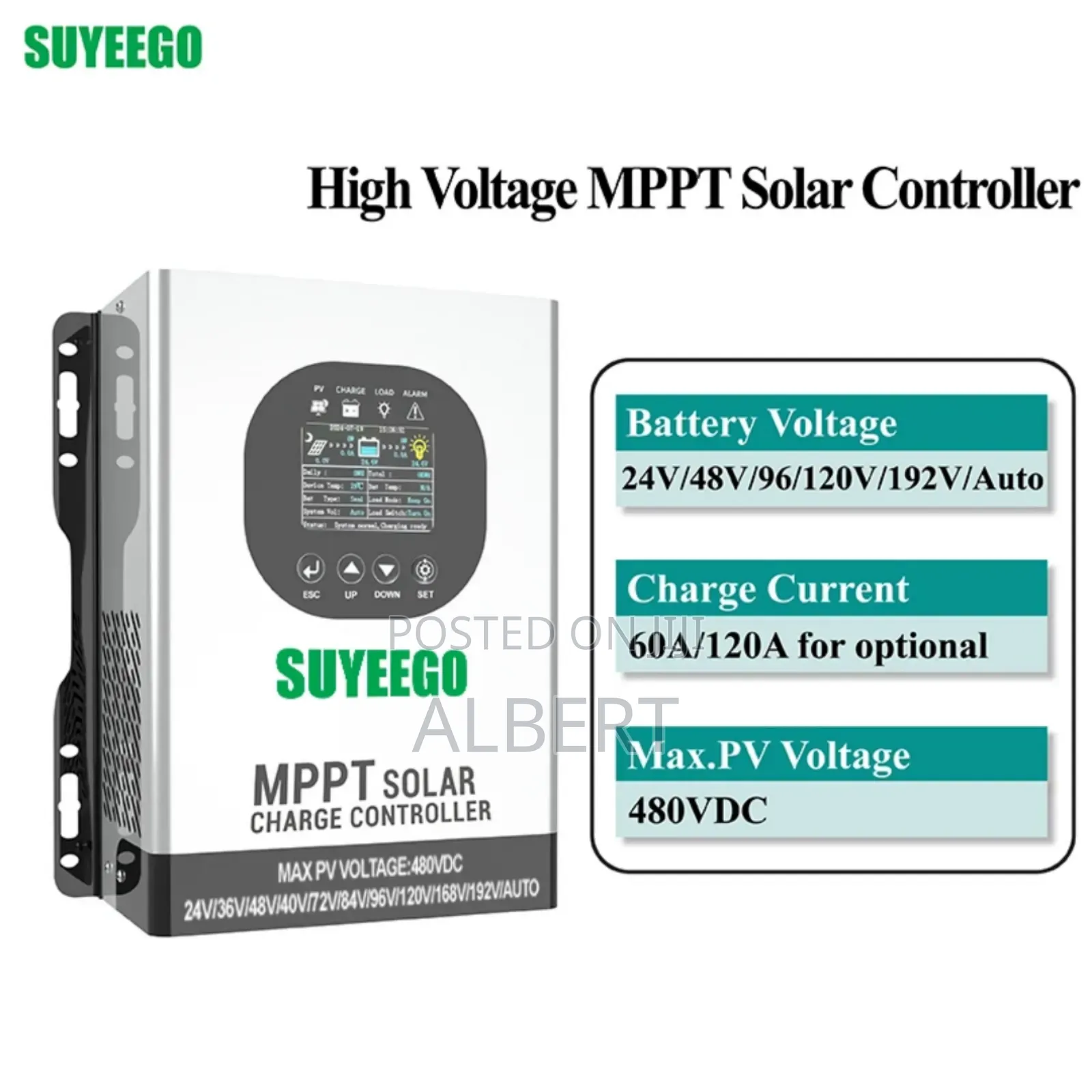 MPPT Charge Controller 120a 24v-192v Batteries