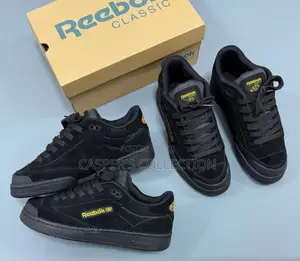 Black Suede Reebok Club C Bulc Sneakers