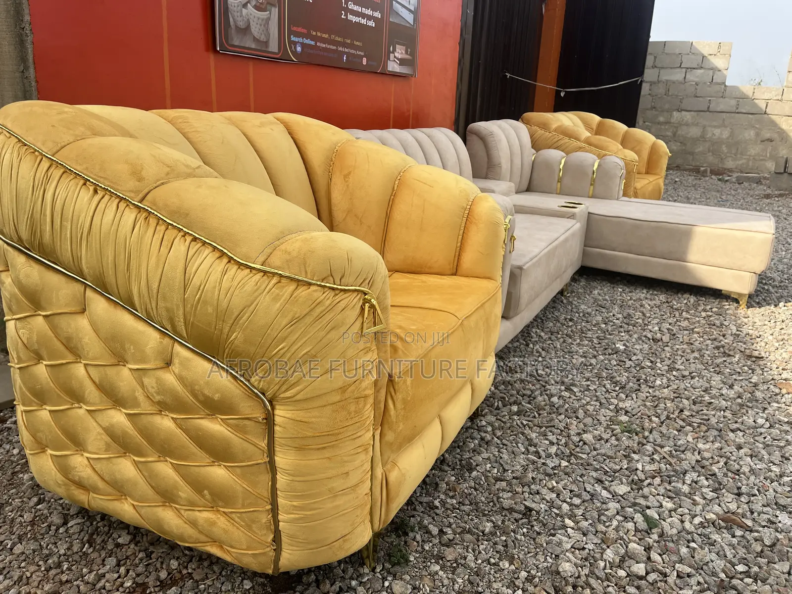 Modern Sofa Set From Afrobae Furniture Factory