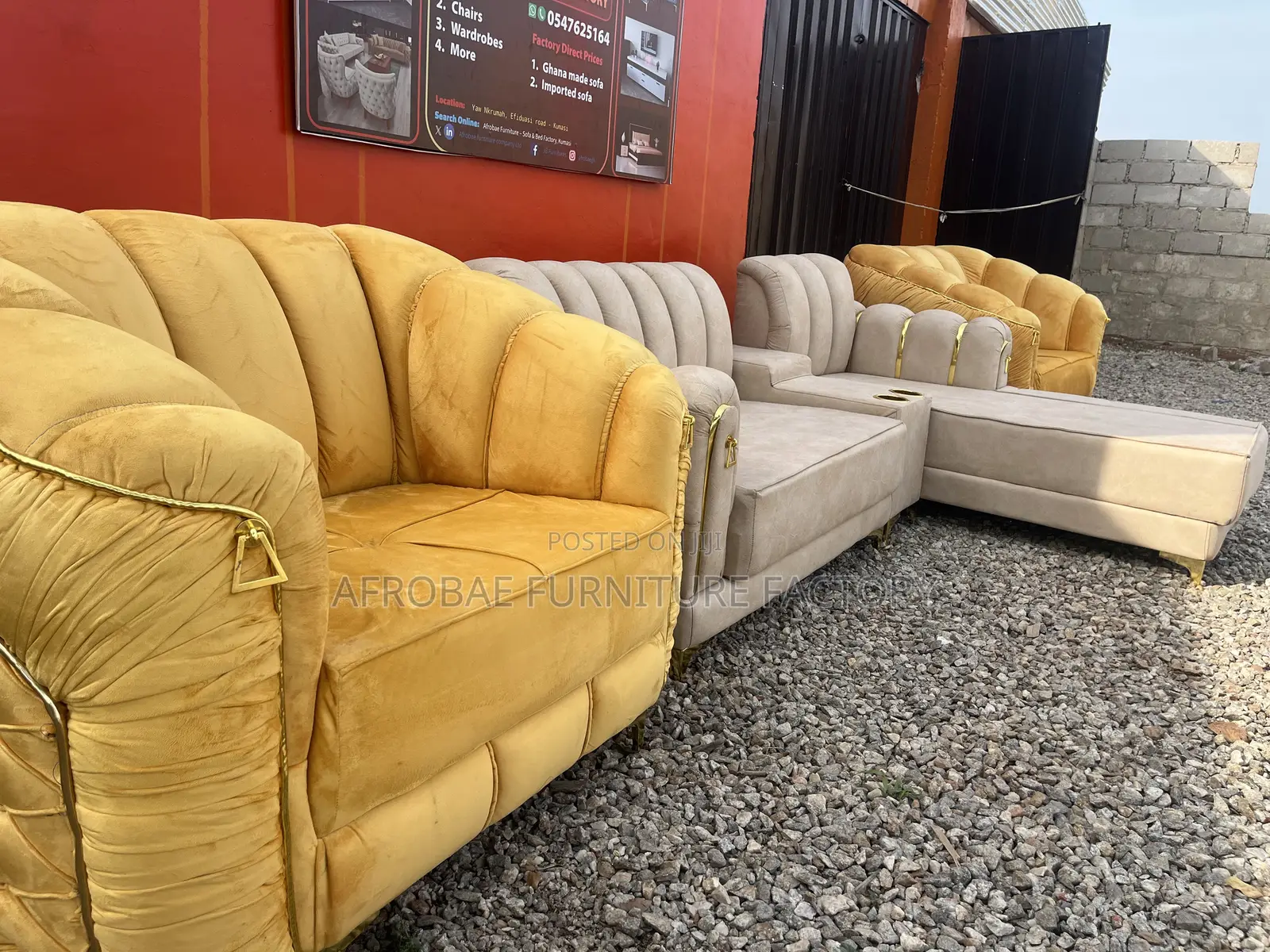 Modern Sofa Set From Afrobae Furniture Factory