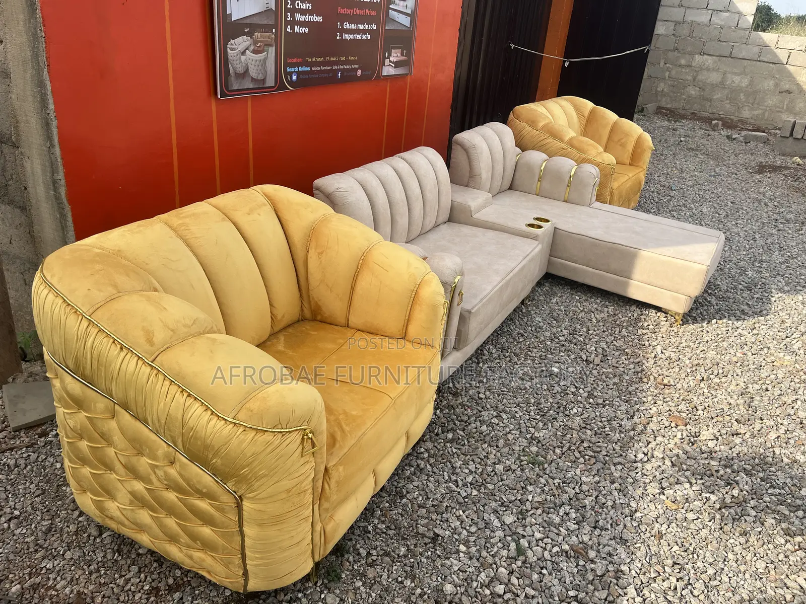 Modern Sofa Set From Afrobae Furniture Factory