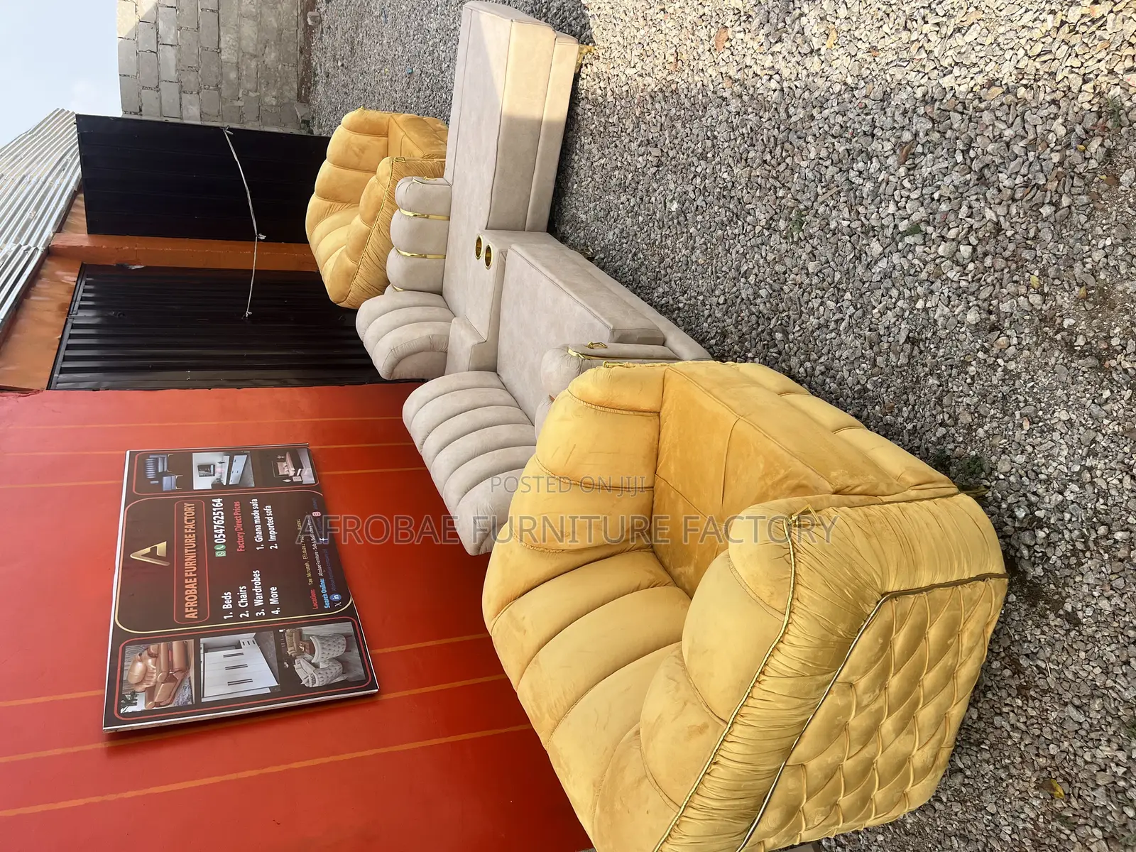 Modern Sofa Set From Afrobae Furniture Factory