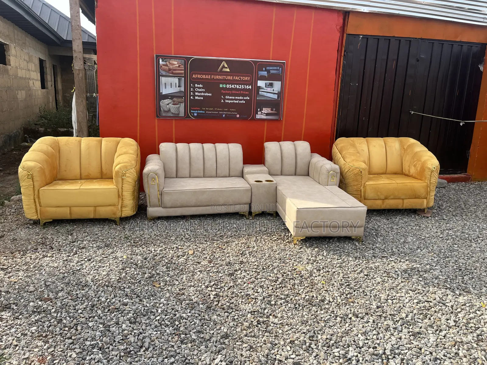 Modern Sofa Set From Afrobae Furniture Factory