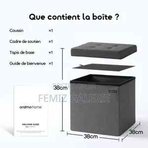 Oraimo Cozy Multi-Functional Foldable Storage Ottoman
