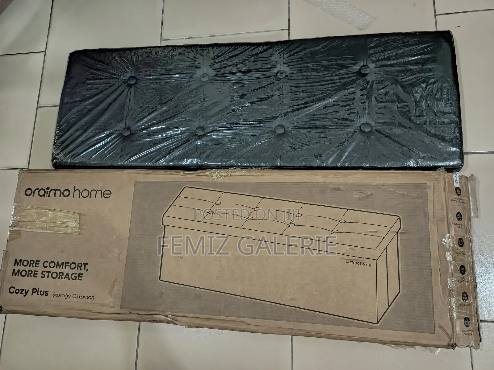 Oraimo Cozy Plus Extra-Large Foldable Design Storage Ottoman