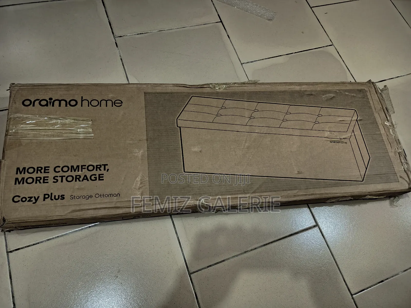 Oraimo Cozy Plus Extra-Large Foldable Design Storage Ottoman