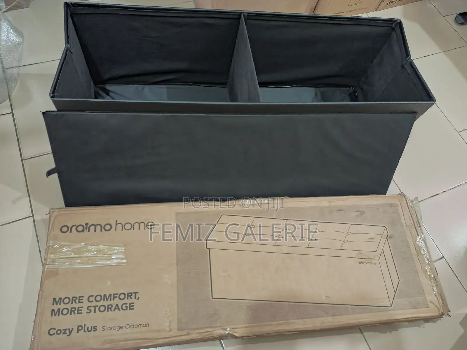 Oraimo Cozy Plus Extra-Large Foldable Design Storage Ottoman