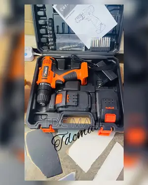 58v Rechargeable Electric Power Drill + Portable Toolbox for Charging