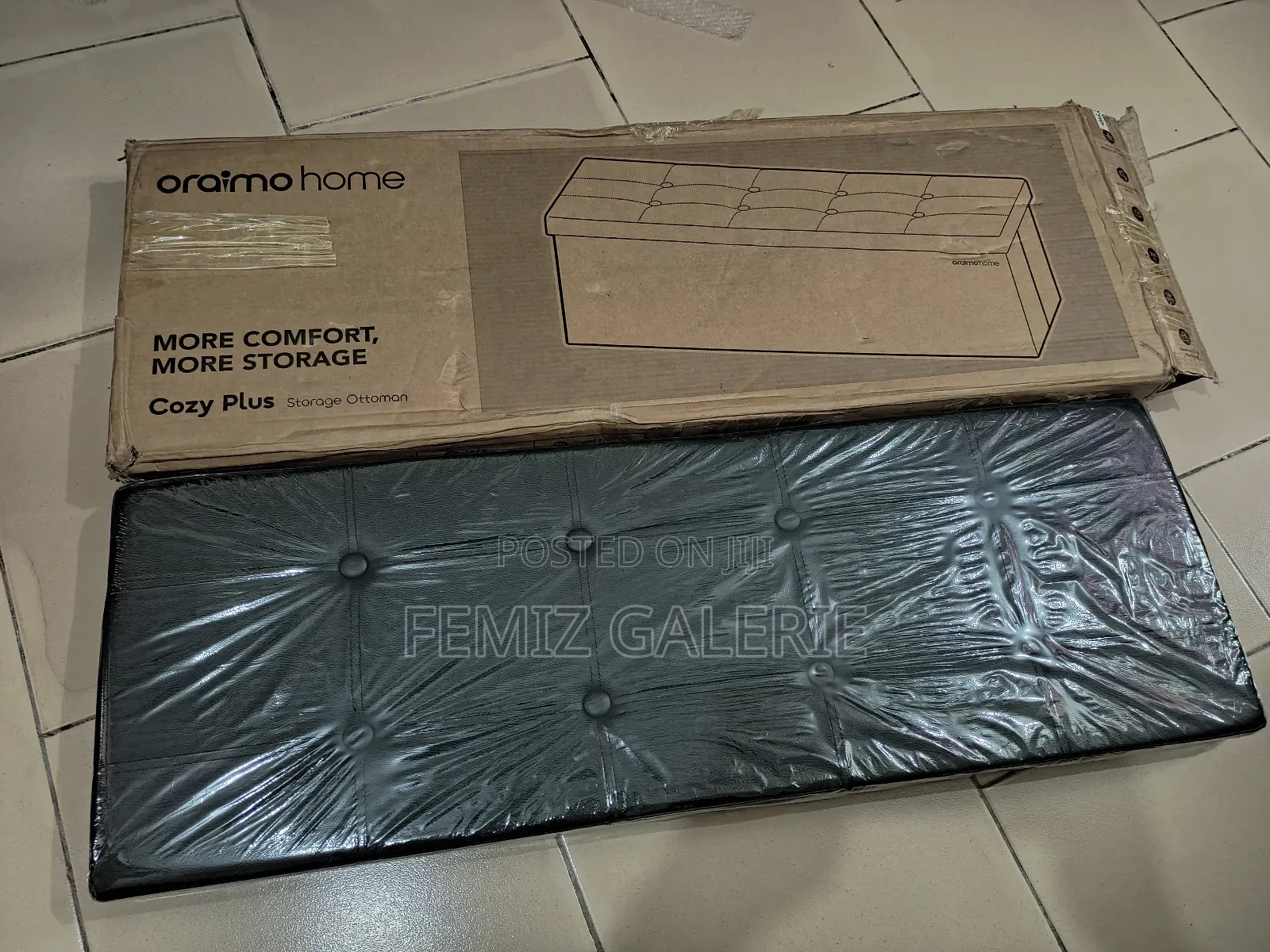 Oraimo Cozy Plus Extra-Large Foldable Design Storage Ottoman