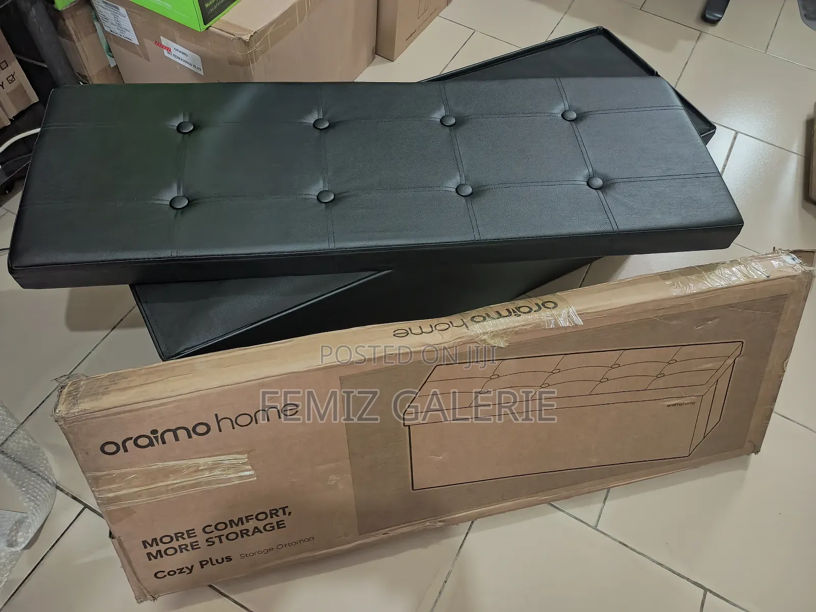 Oraimo Cozy Plus Extra-Large Foldable Design Storage Ottoman