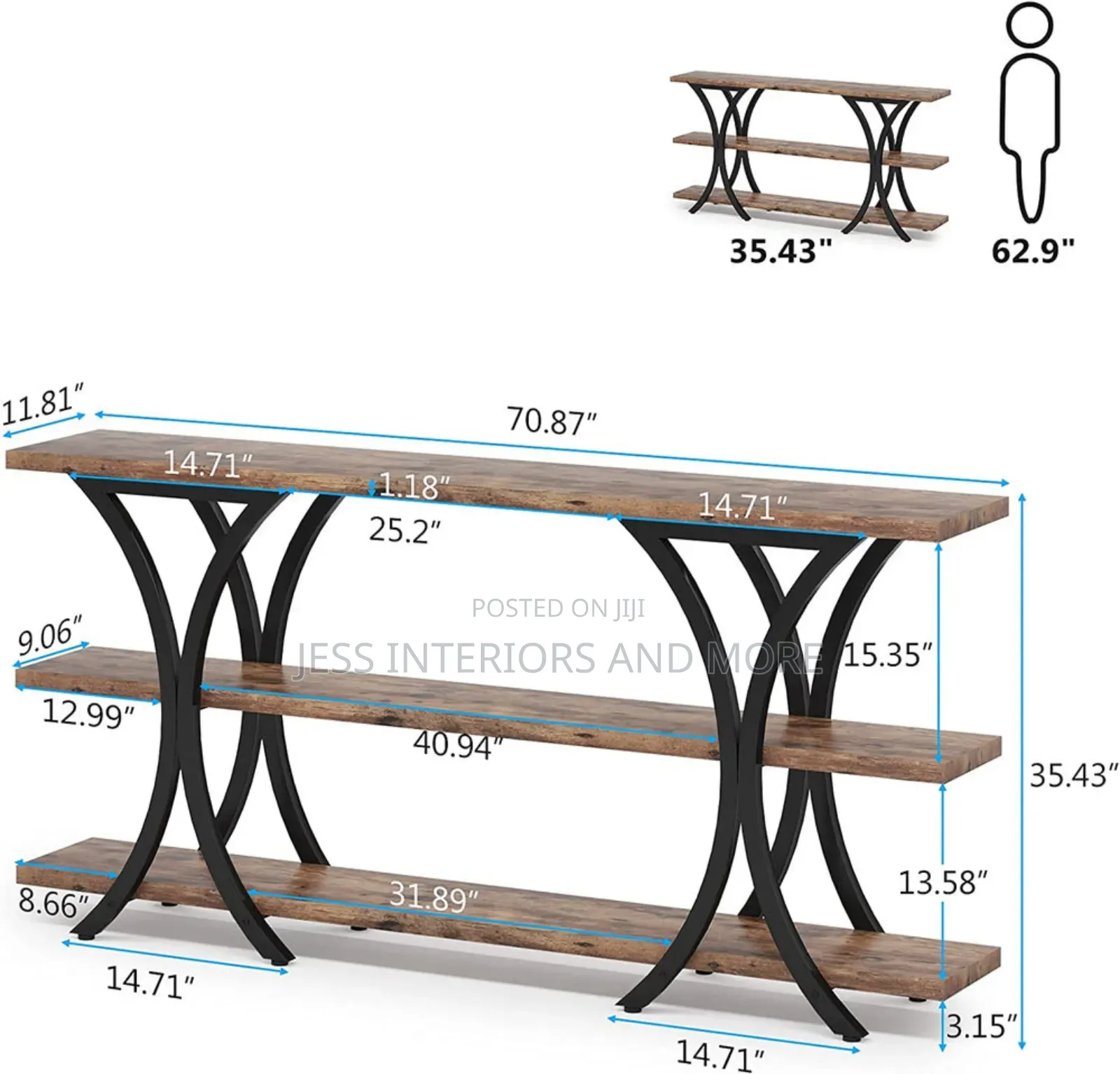 Console (3-Tier)180cm