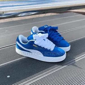 Puma Xl Suede Blue and White