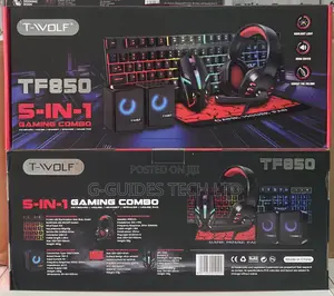 T-wolf Tf850 5-in-1 Gaming Combo Keyboard/ Mouse/ Headset/ Speaker