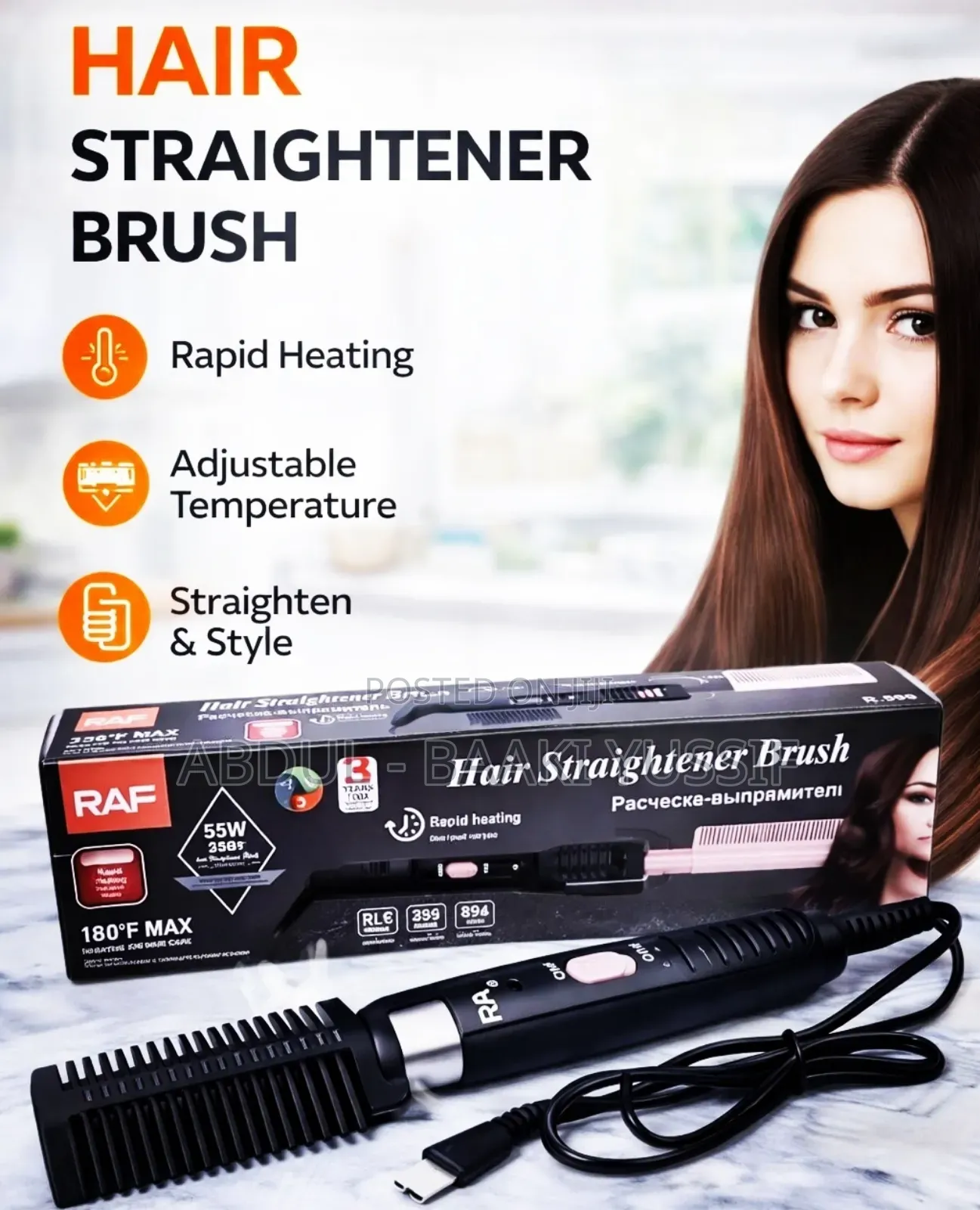 Hair Straightener Brush