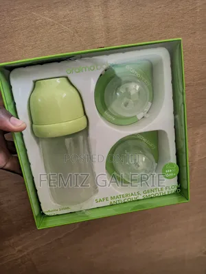 Oraimo Purebottle 240 240ml Anti-Colic Silicone Glass Baby Bottle