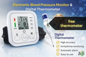 Electronic Blood Pressure Monitor and Free Thermometer