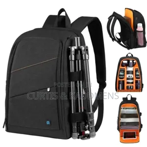 Camera Bag With Partitions and Laptop Space