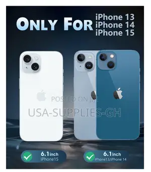 A Clear iPhone 13/14/15 Phone Case And Screen Protector From Usa