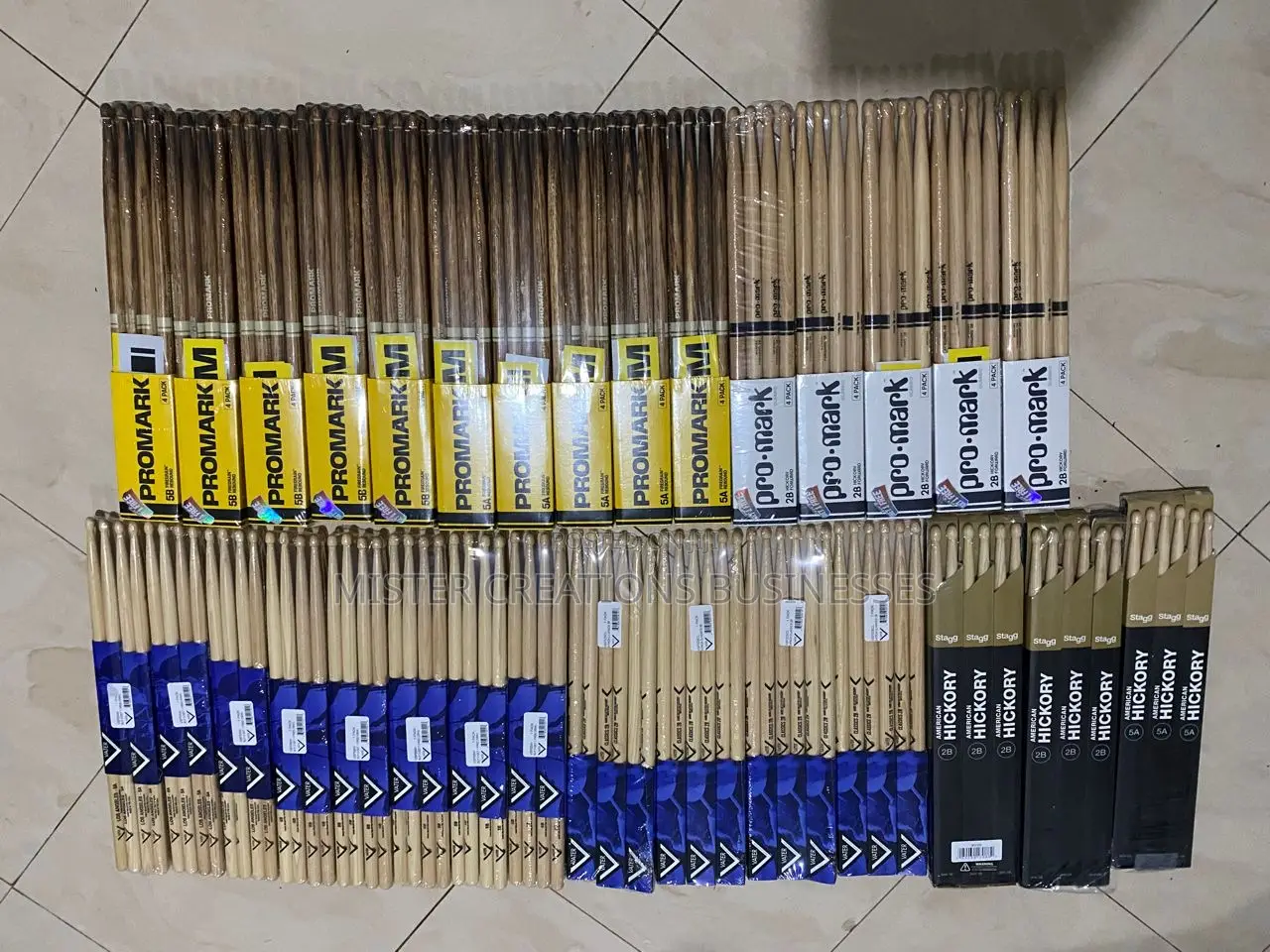 Promark, Vater, Rhythm, Vic Firth (7a” 5a” 5b” 2b”)
